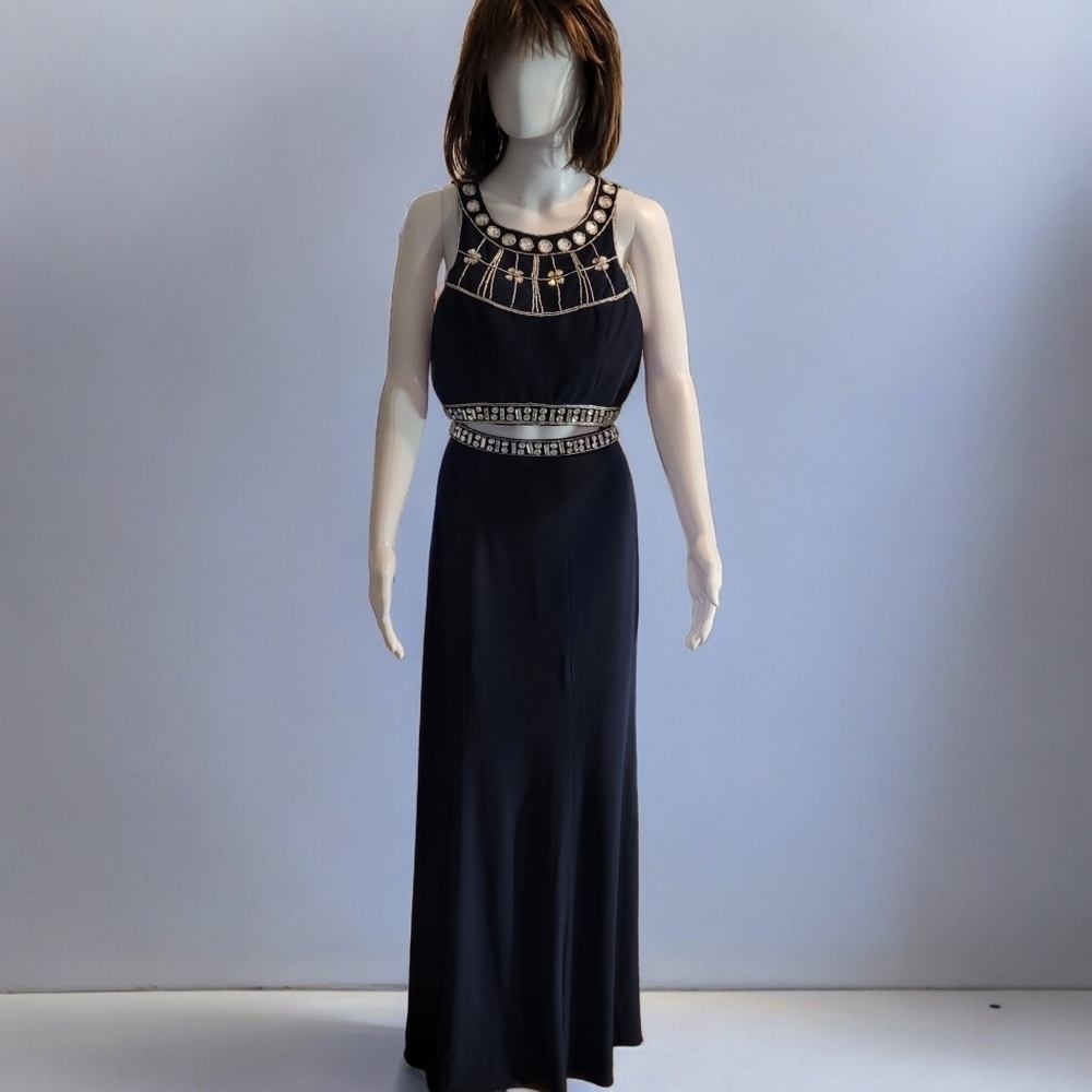 NOX apparel 2 piece formal beaded dress - L.   M